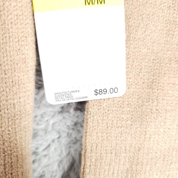 Laundry by Shelli Segal Los Angeles Half Zip Sweater Womens M Camel Beige - Picture 4 of 16